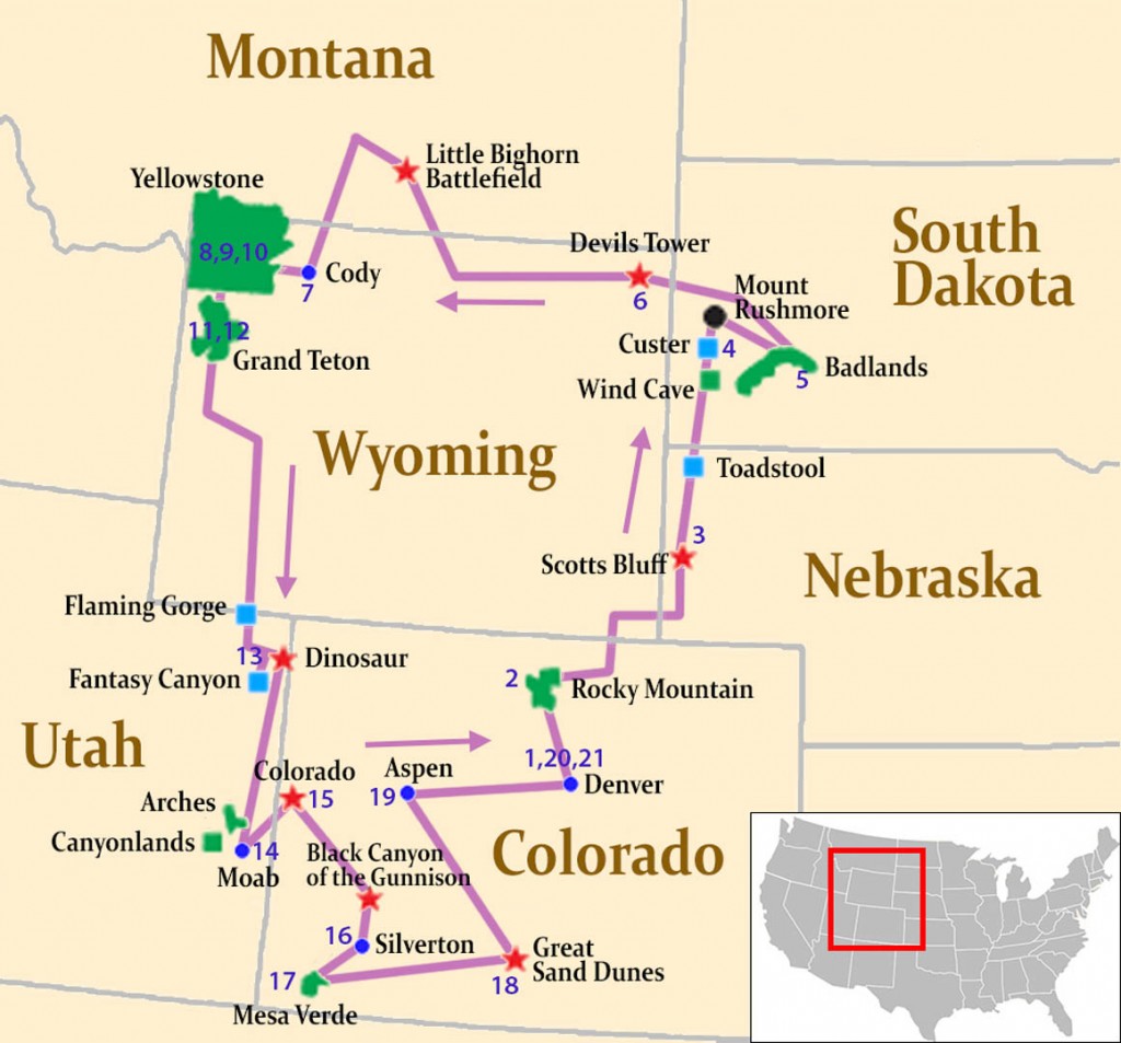 La ruta de tres semanas por los parques nacionales de las Montañas Rocosas de Estados Unidos