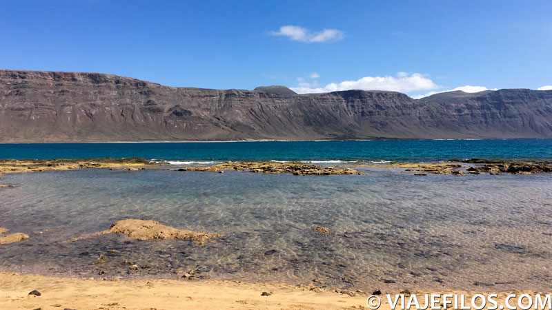 Playa de las Conchas en isla Graciosa