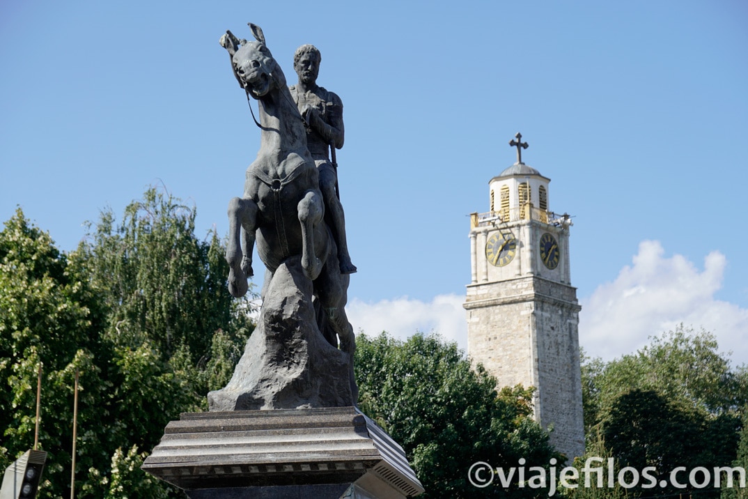 La estatua de Filipo de Macedonia en Bitola