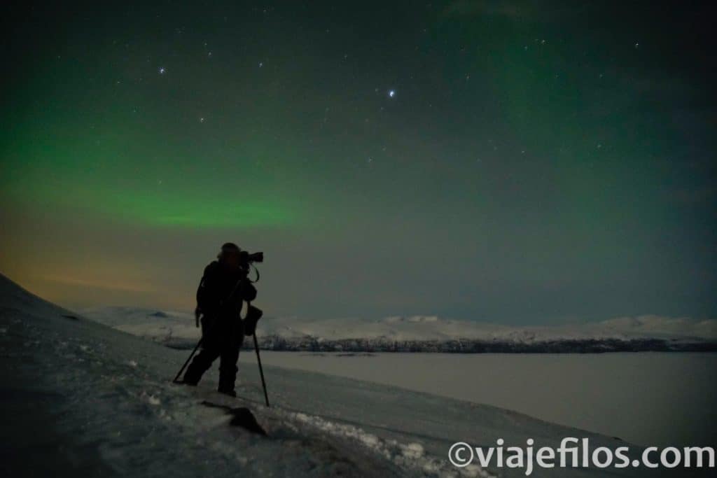 Las auroras boreales de Laponia en el Aurora Sky Station
