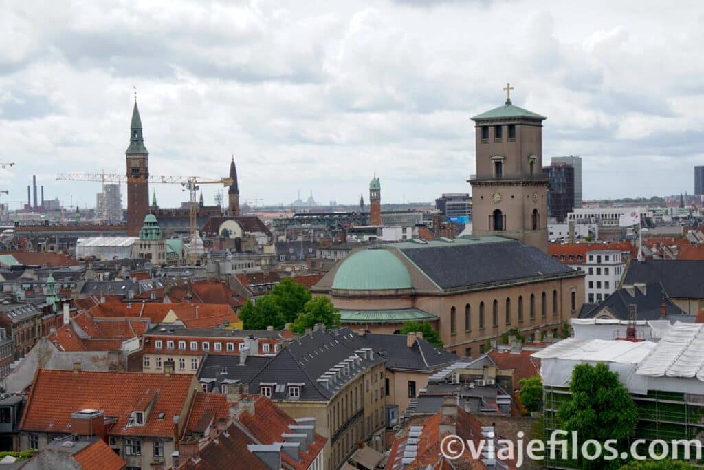 Las vistas desde la curiosa Torre redonda de Copenhague