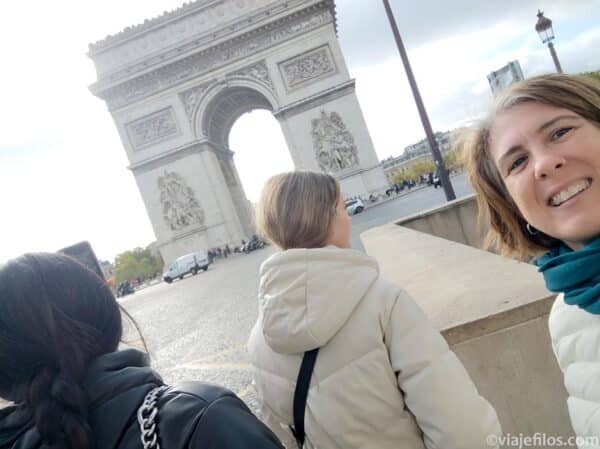 Selfie de una escapada a Paris con adolescentes