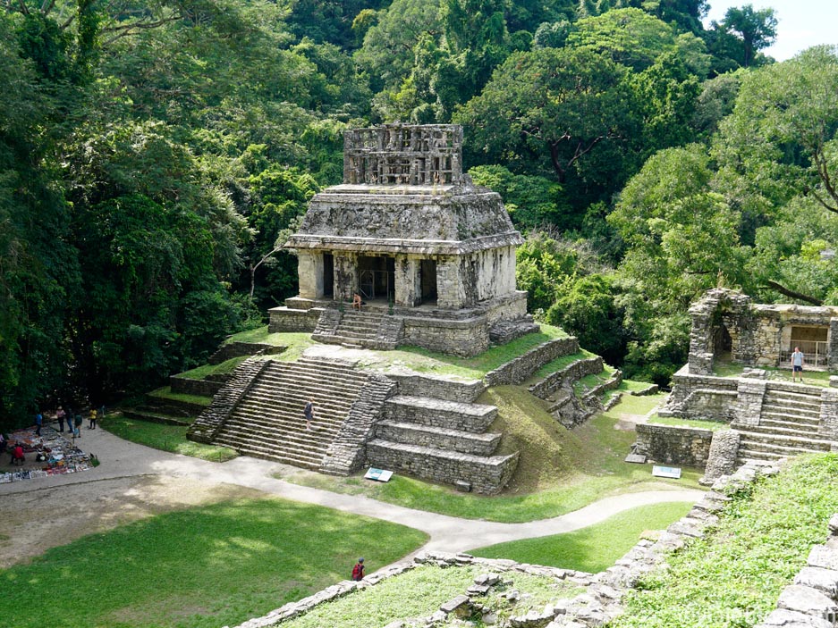 Ruinas de Palenque en el estado de Chiapas