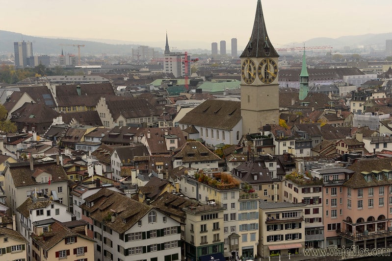 Vistas de Zurich desde el Jules Verne
