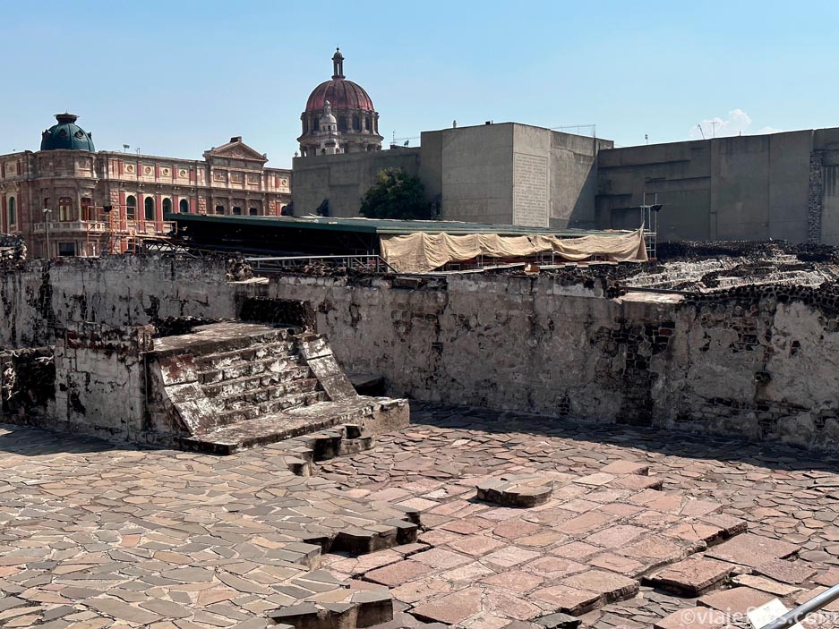 Los restos del gran templo de los Mixtecas de México