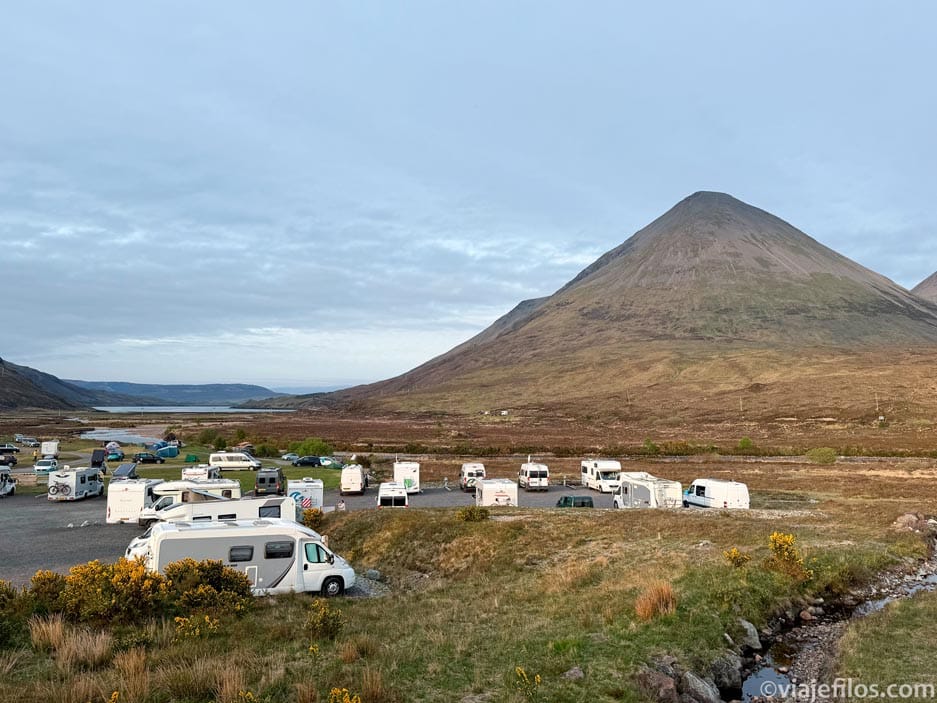 Camping de autocaravanas en Skye