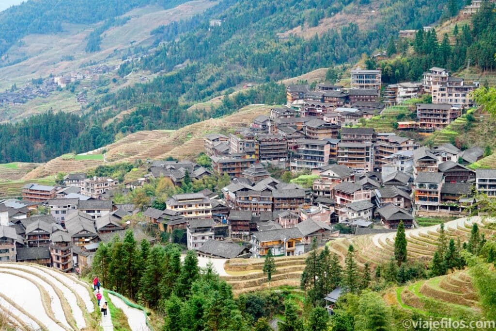 Ping´an, la mayor población en las terrazas de Longsheng