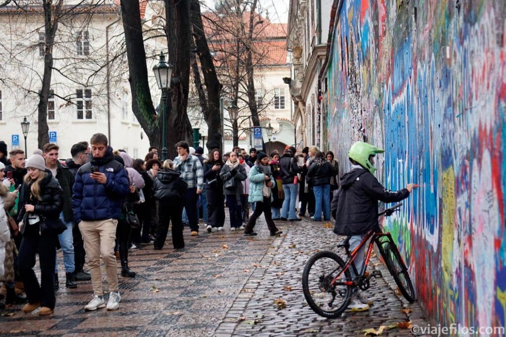 El muro de John Lennon de Praga