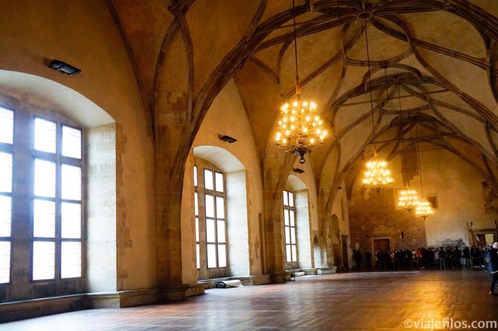 Sala Vladislao, una de las mayores salas medievales de Europa