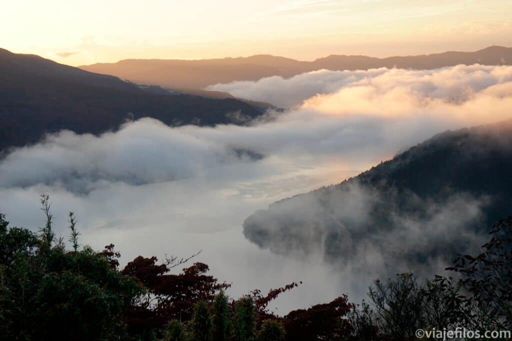 amanecer en el monte Fuji