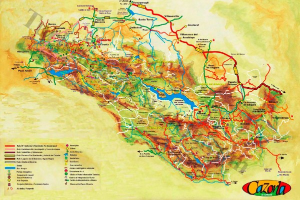 Mapa-turismo-Sierra-de-Segura-y-Cazorla