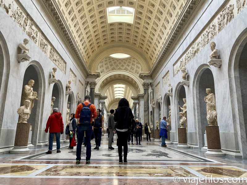 Las galerías de los museos vaticanos